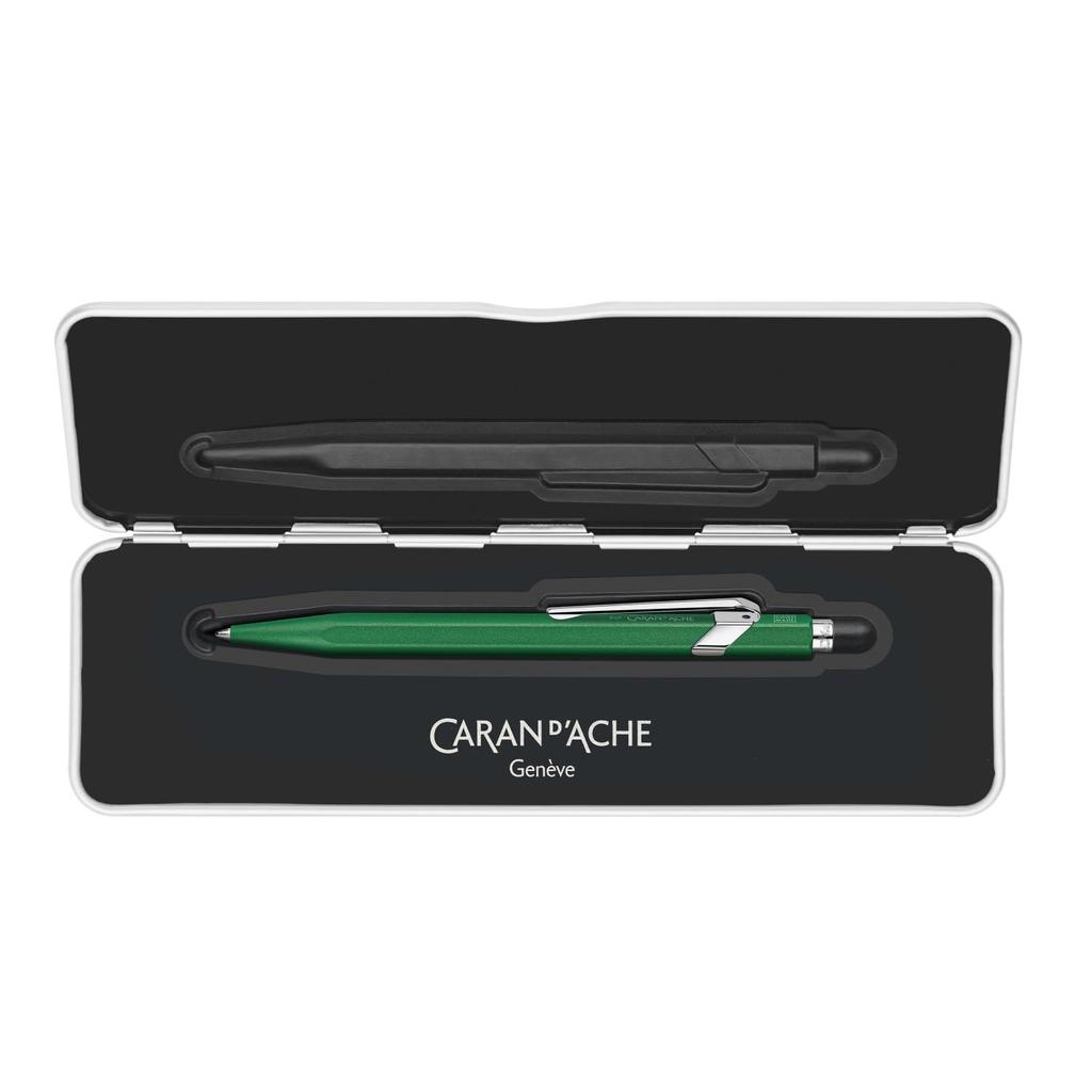 Caran d'Ache Ballpoint Pen, Oil-Based, 849 Color Matte X, Green, NF0849-734, Metal Tin, Officially Imported