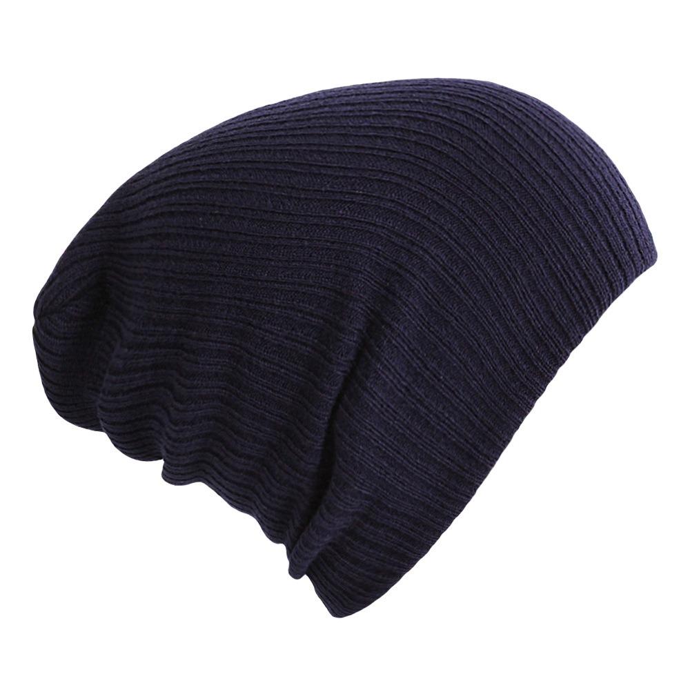 Ensfargede Søte Vinterluer 28*18cm Strikket Lue Ny Kvinne Menn Beanies
