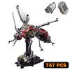 MOC Motorized Mechanical Mosquito Building Blocks LED Creative Simulated Insect Model Bricks Toys Decor Ornaments for Kids Gifts