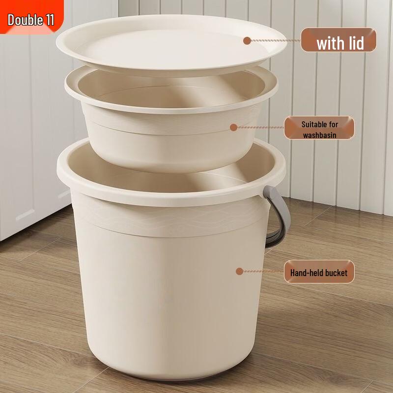 ZISIZ Portable Basin Bucket with Lid