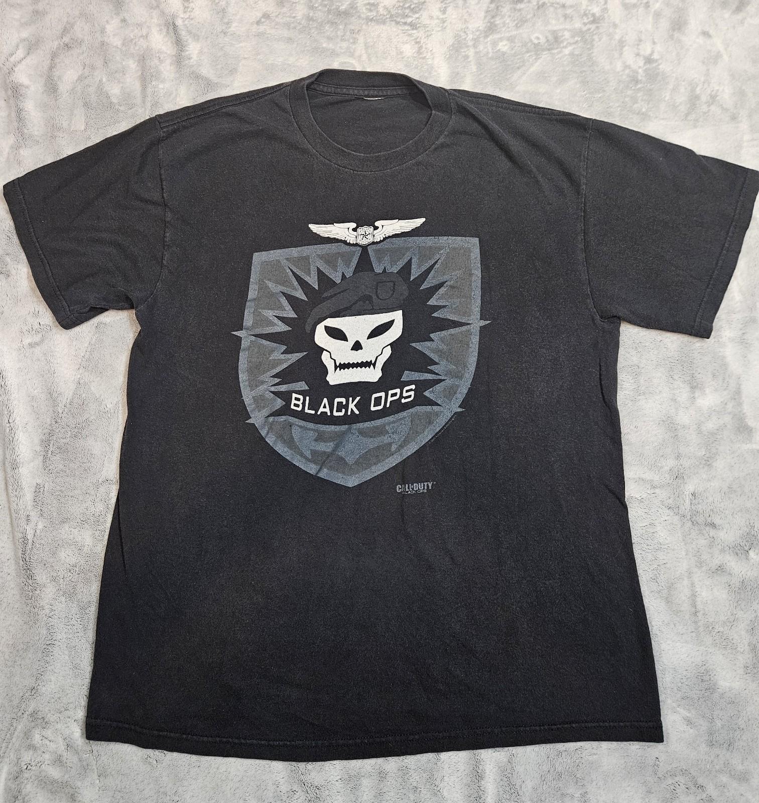 Call of Duty Black Ops Promo t-shirt COD Tee Size Med 2010 Activision Shirt Game XL