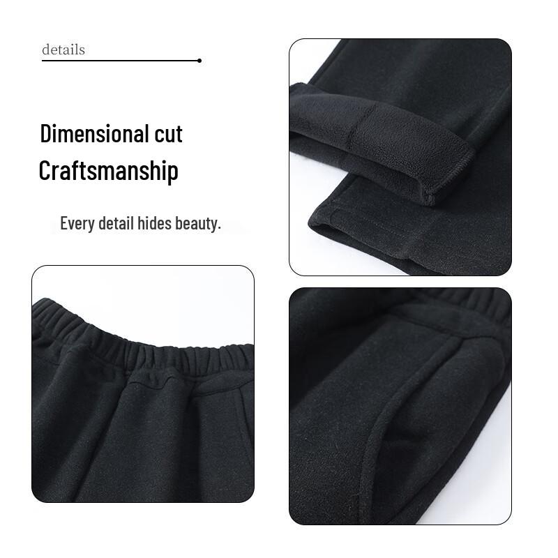 Women's Fleece-Lined Winter Elastic Waist Mom Pants