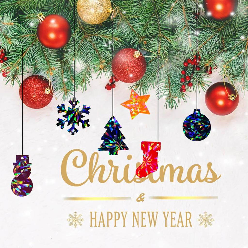Holographic Christmas Silicone Mold for Ornaments Snowman Resin Mold Christmas Tree Snowflake Pendant Epoxy Molds