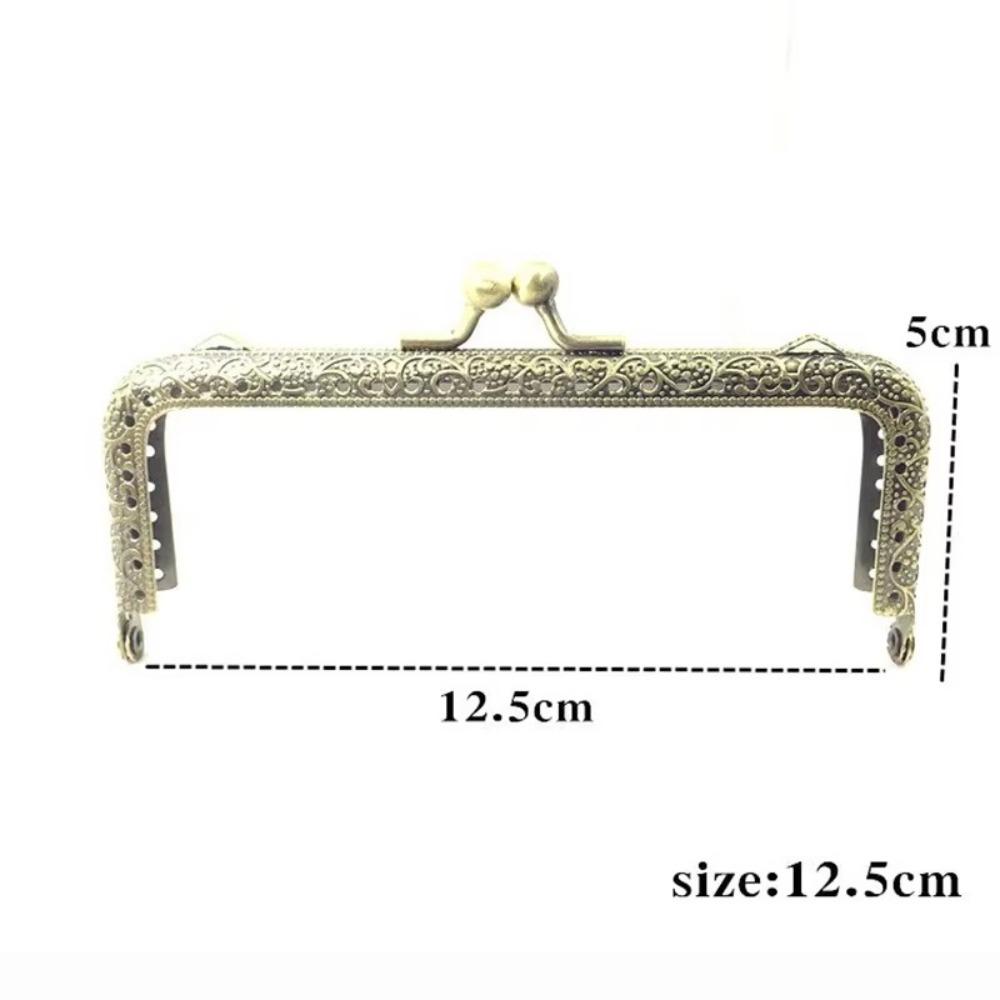 DIY Square Kiss Clasp Lock Metal Frame 6.1-11CM Wallet Kiss Clasp Antique Bronze Clutch Frame Bag Making