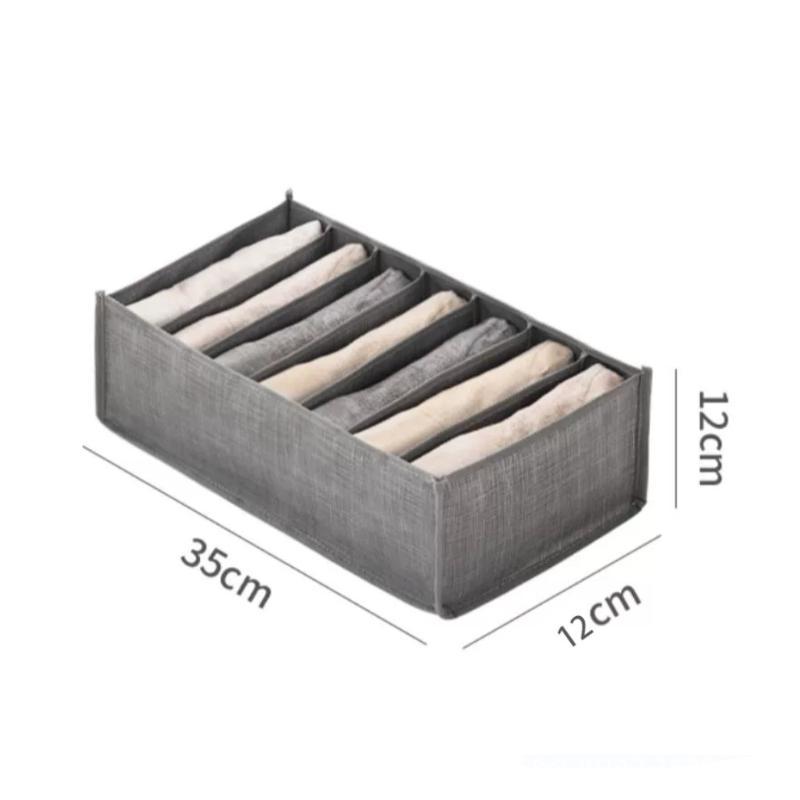 7/24 Grid Separated Compartment Sock Underwear Organizer Non-Woven Fabric Drawer Divider for Wardrobe Bedroom Home Storage