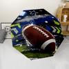American football Theme Automatic Umbrella, Lightweight & Portable, 8 Rib, Perfect for Outdoor Travel, Birthdays, Christmas, Gifts.