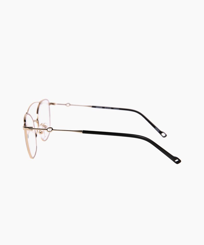 Seupeulingseuteulingseu Cat-Eye Shaped Double Bridge Glasses Editor [Gold]
