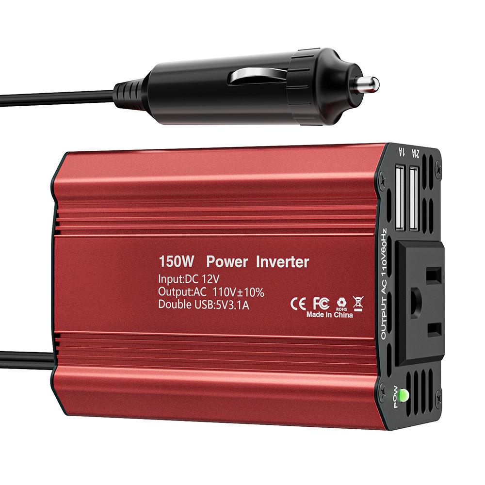 Best-selling Mini Inverter Modified Sine Wave Single Output US Standard DC 12V to 110V 150W Rated/300W Peak Power 60Hz