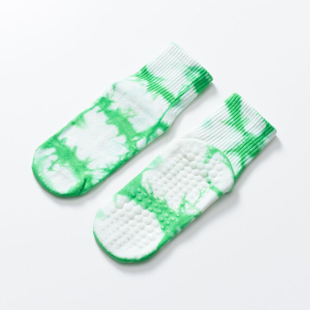 Women's Tie-Dye Non-Slip Terry Yoga Socks - Warm, Sweat-Absorbent, All-Season Sport Design