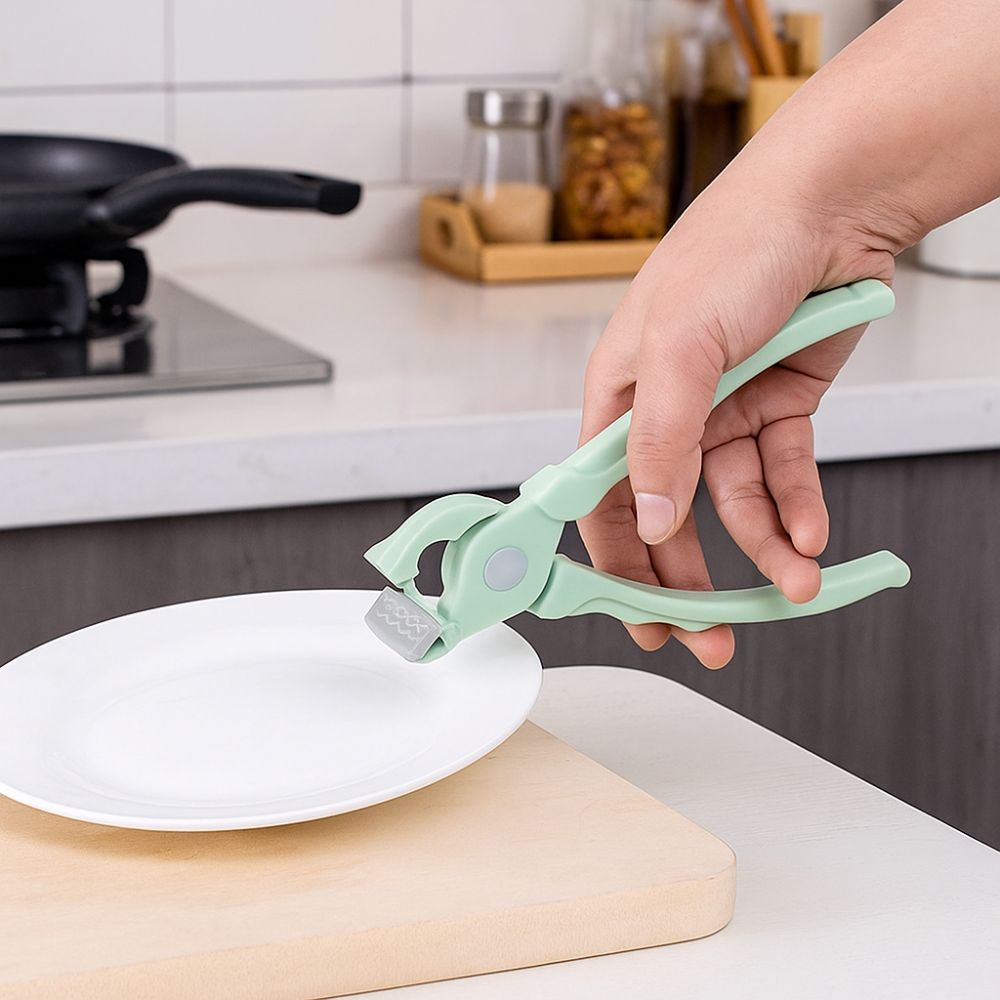 Plastic Anti-Scald Clip Multi-Function Plate Gripper Kitchen Tongs  Cooking Utensils