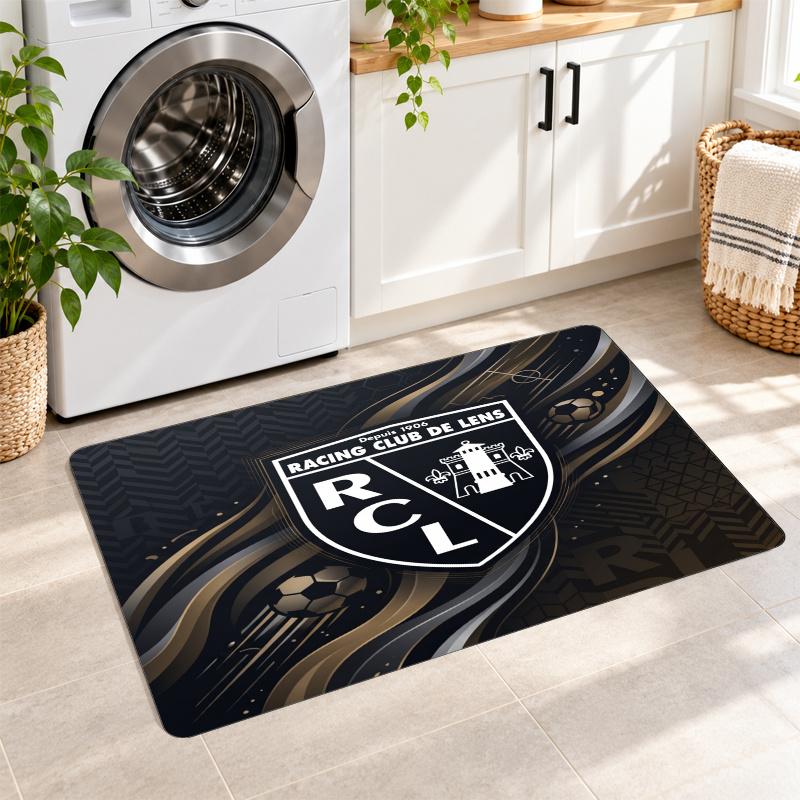 Flannel Kitchen Mat Lens FC Soft Area Rug Non Slip Floor Carpet Home Decoration