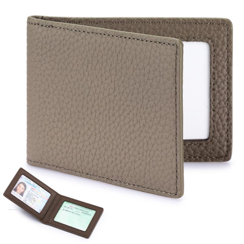 

New first-layer cowhide ID bag, ultra-thin card bag, genuine leather creative driver s license, driving license leather case, two-in-one card case