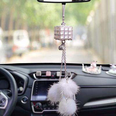 Crystal Car Pendant Diamond-studded Car Interior Creative Car Rearview Mirror Rubik's Cube Pendant