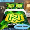 Custom Name Nantes Football Crest Bedding Set 3pcs, Bedding Set Including 1pc Duvet Cover And 2pcs Pillowcases for Bedroom, Dormitory Gift