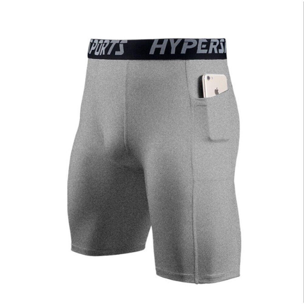 Men's Funktions Compression Shorts For Fitness And Sports Moisture-wicking Polyester Fabric Mid-length
