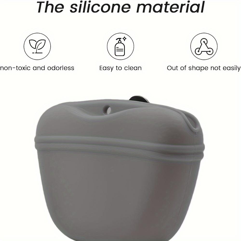 

Силиконовый пакет для лакомств для собак с магнитной застежкой и поясным зажимом - портативное тренировочное оборудование