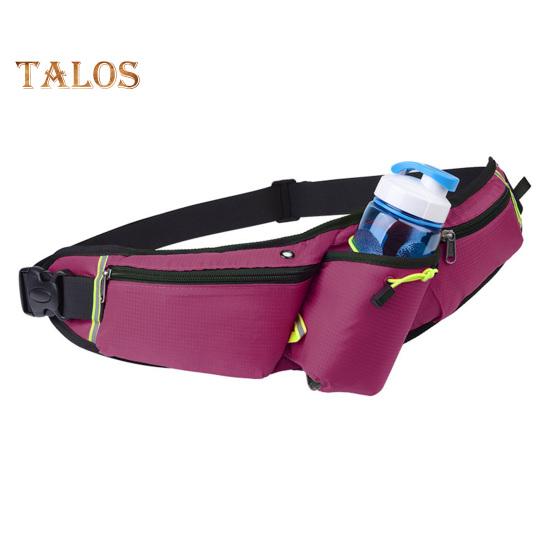 Sport-Gürteltasche mit Wasserflaschenhalter, verstellbarem Bund, Aufbewahrungstasche für Telefon-Wasserflaschen, reflektierende Streifen, mehrere Fächer, Hüfttasche für