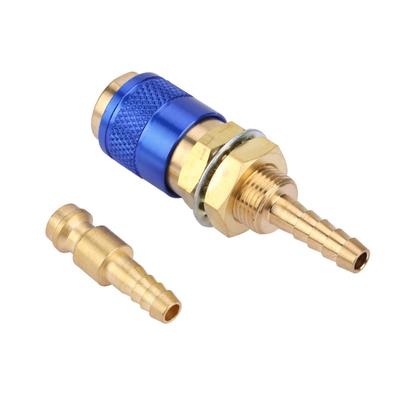 Brass Water Cooled Gas Adapter Argon Hose Quick Connect  for TIG Welding Torch Water and Gas Line