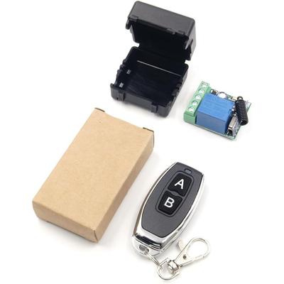 433Mhz Universeller Drahtloser Fernbedienungsschalter DC 12V 1CH Relais Empfängermodul RF Sender Momentary Toggle Latch für Tor
