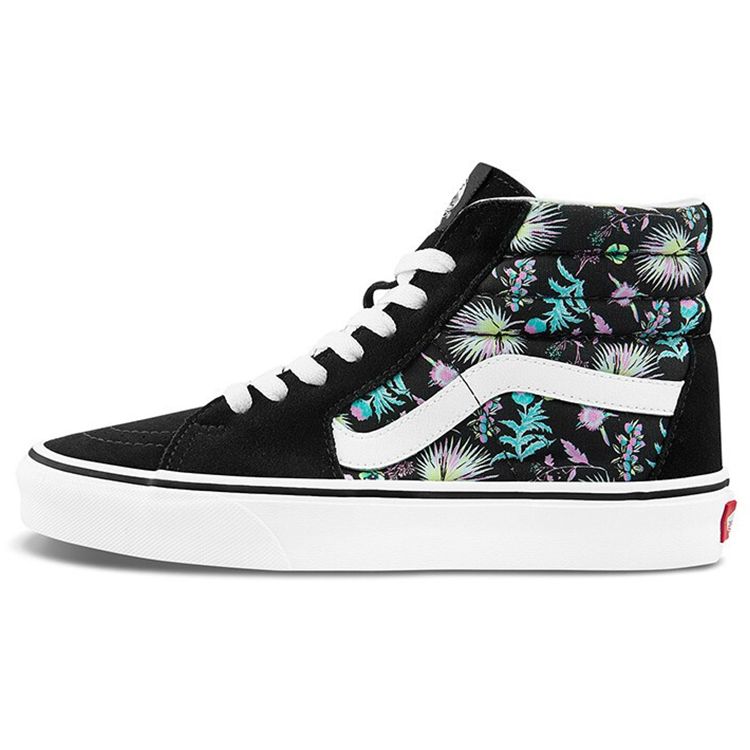 Vans Sk8 Non-Slip Shock Absorption High-Top Skate Shoes Unisex Skate Shoes Black Multicolor VN0A32QG3VD