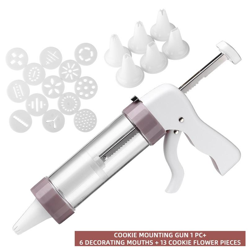 

20PC Multifunction Cream Squeeze Decorating Tools Set for Cake Butter Cookies Chocolate DIY Biscuit Shaping Cake Decorating Tool прозорий