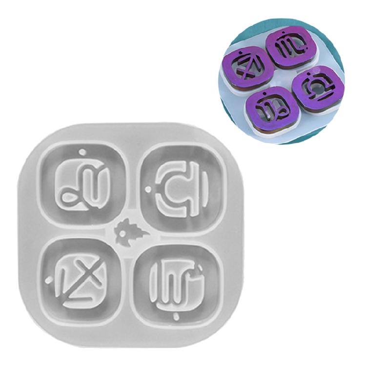 Astrological Silicone Mold For Handcrafted Necklace Charm Heat Resistant Zodiacs Charm Keychain Pendant Mould
