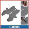 ACROPIX Car Front Door Panel Armrest Cover Interior Door Trims for Hyundai Santa Fe 2006-2012 Gray 1 Pair Car Parts