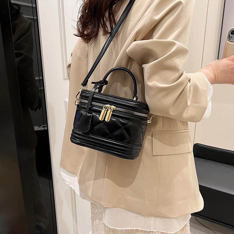 New Fashionable Pu Leather Bag For Women, Casual Handbag, Large Capacity Single Shoulder Crossbody Bag, Designer Makeup Bag