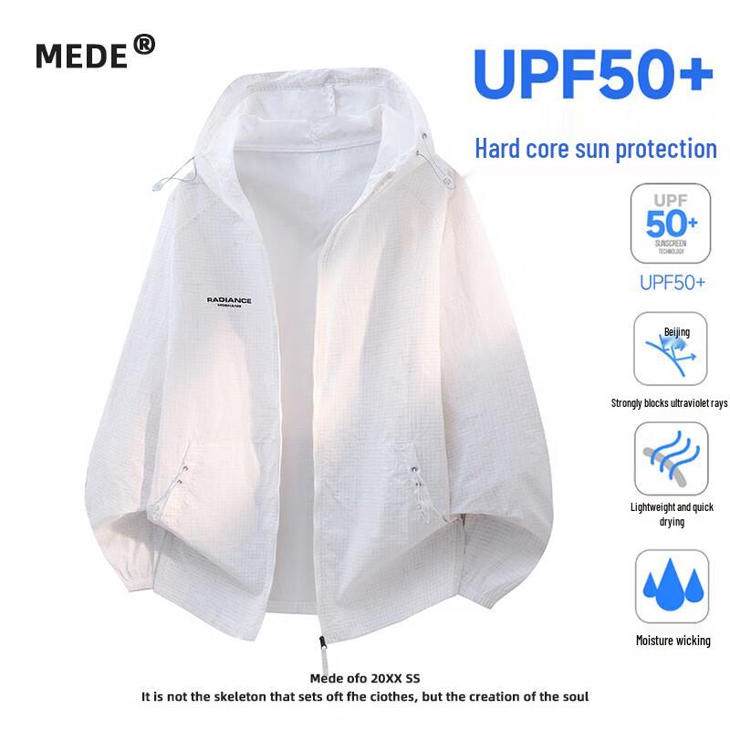 MEDEU Men's UPF50 Sun Protection Ice Silk Jacket