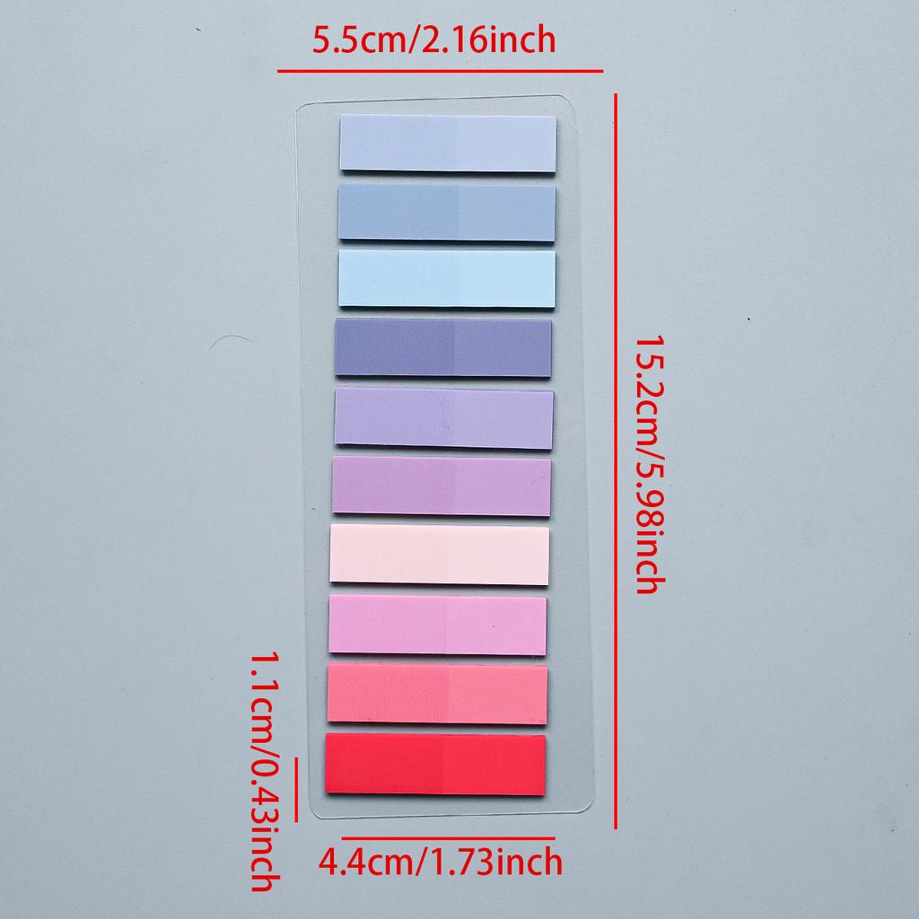 200-4200Pcs Transparent Colorful Index Creative Memo Pads Office School Stationery Self-Adhesive Stickers Sticky Note Pads