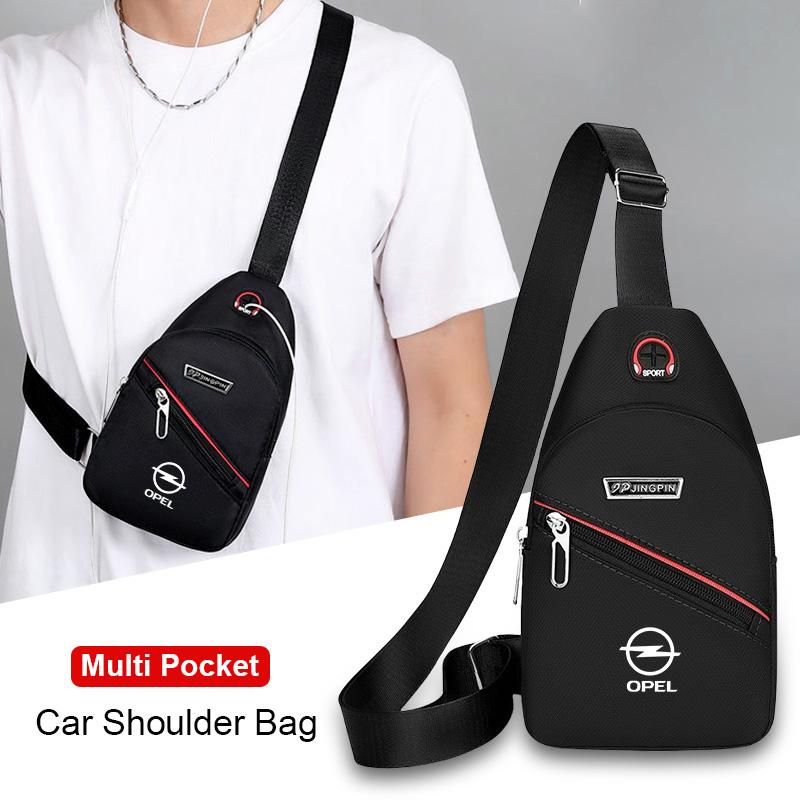 Car Logo Chest Bag Leisure Crossbody Bag Outdoor Shoulder Package For Opel Astra Grandland Corsa Mokka Frontera Insignia Zafira