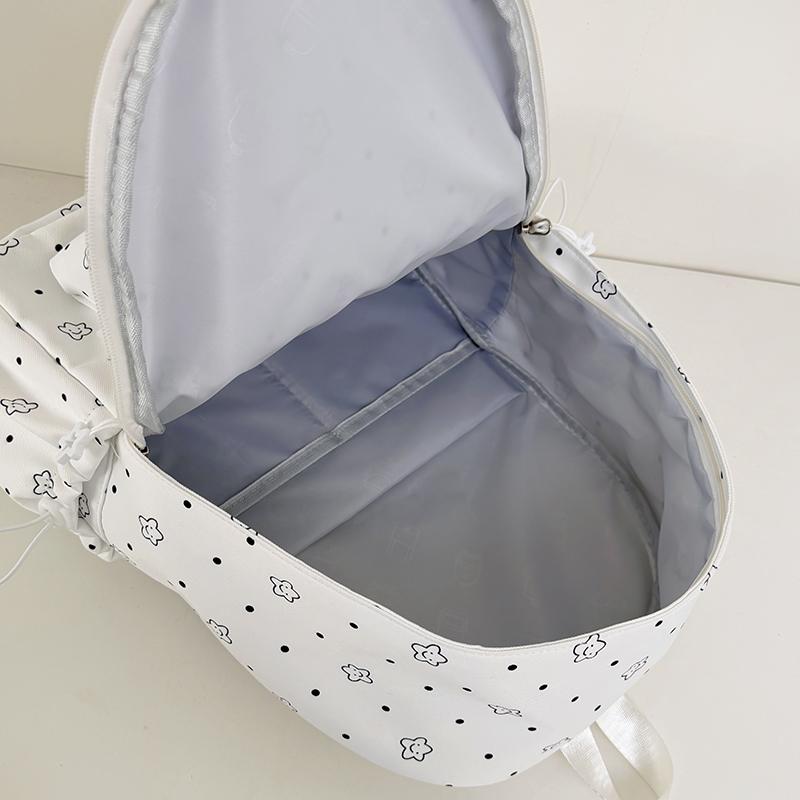 Student's Large Capacity Schoolbag Women's Little Star Print Backpack