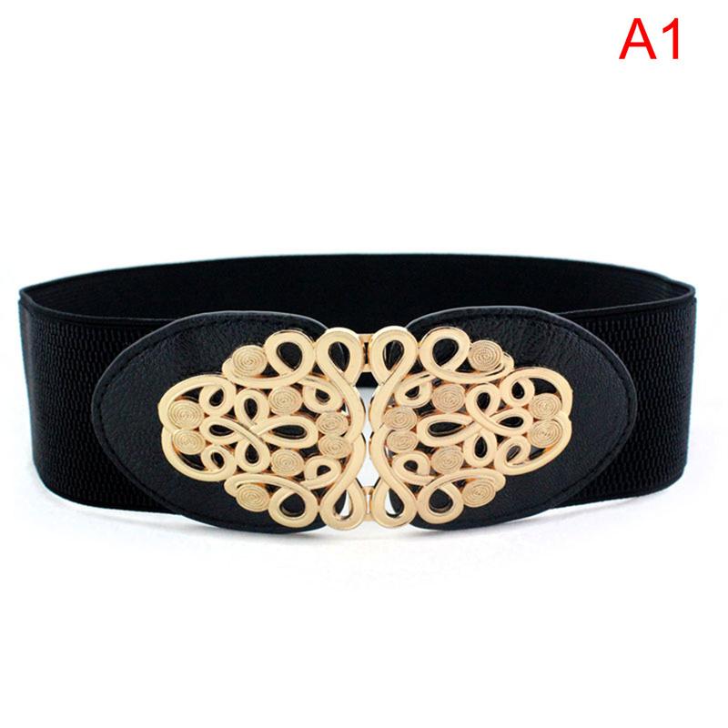 Women Wide Waist Stretch Cinch Girls Waistband Waist Seal Wide Belts