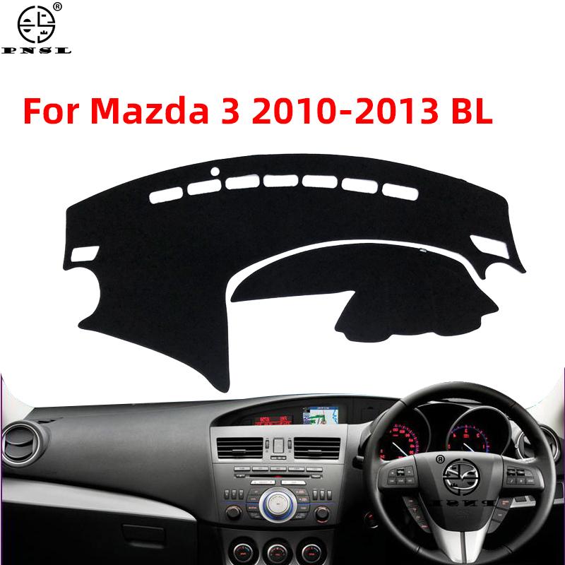Für Mazda 3 M3 BL 2010 2011 2012 2013 MK2 Armaturenbrettabdeckung Pat Armaturenbrettmatte Teppich Dashmat Cape Sonnenschutzschutz Zubehör