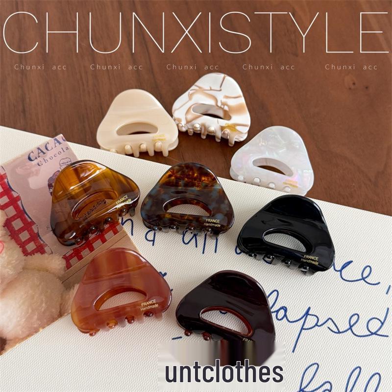 Elegant Acetate Half-Circle Claw Clip for Women – Versatile High-End Hair Accessory