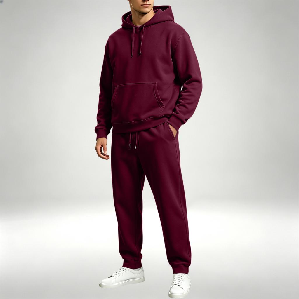 Herren Pullover Hoodie Sweatshirt Set für sportliche Freizeitkleidung