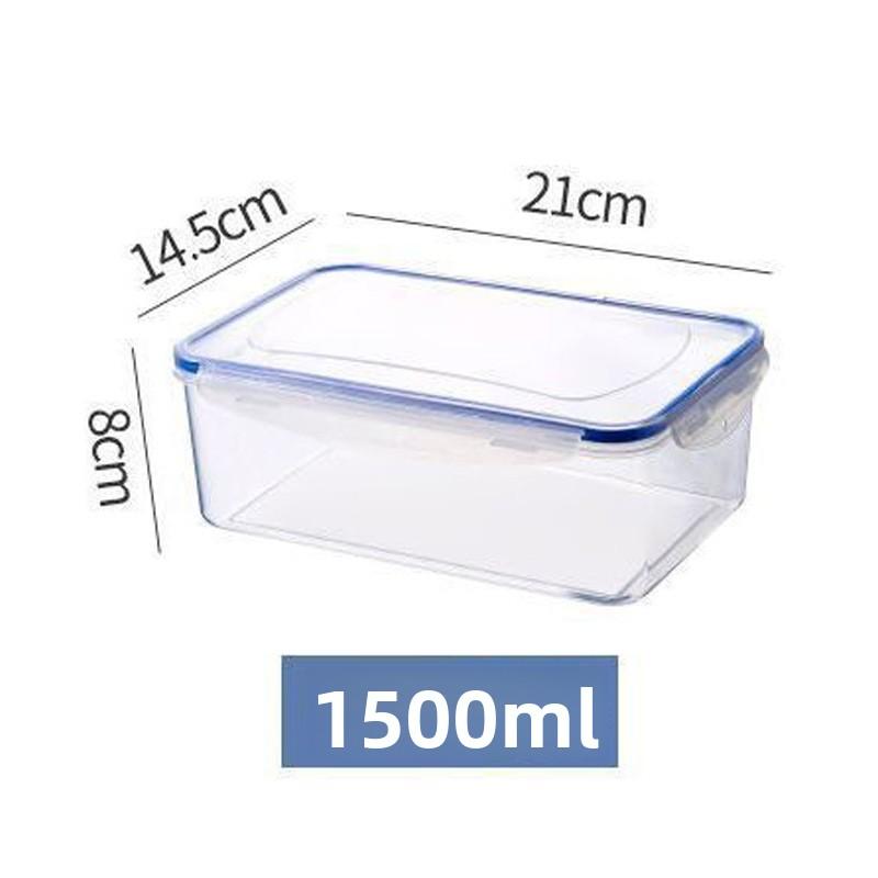 Sealed Five-grain Refrigerator Storage Box, Thickened Food Freezing Storage Box, Kitchen Square Transparent Box, Fresh-keeping Box