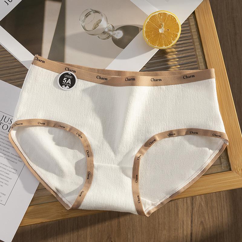 

Нижнее белье из хлопка для младенцев класса А, женские трусики из чистого хлопка, антибактериальные, дышащие, простые, без следов, однотонные, со средней талией, треугольные, с вырезом L коричневый