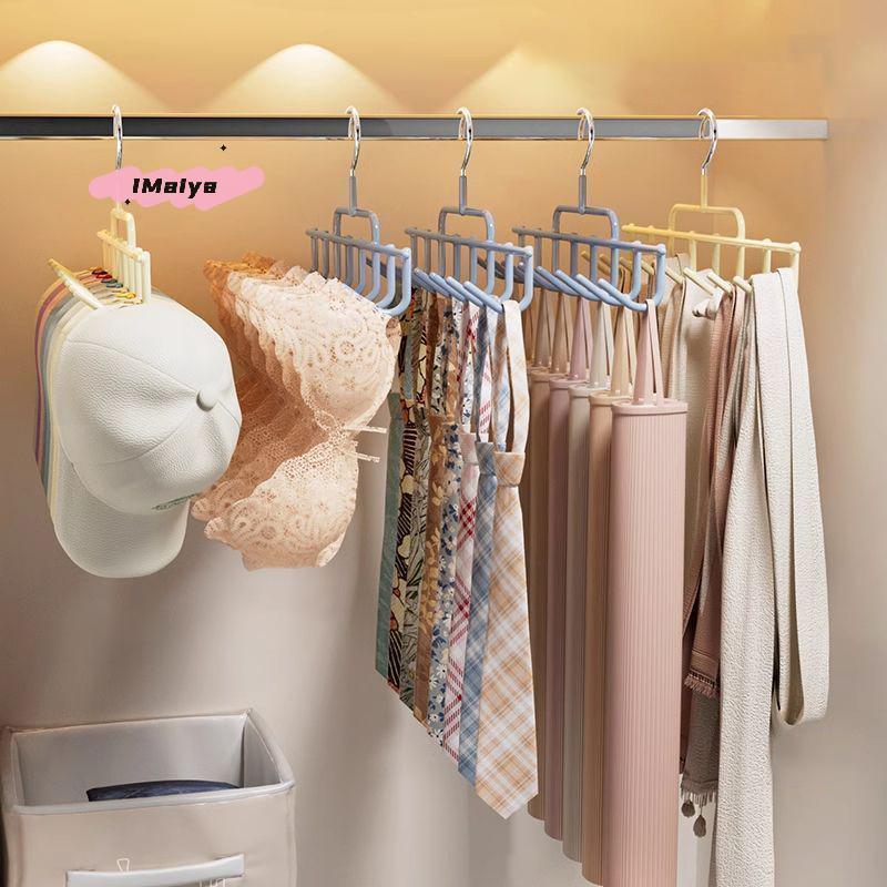 Wall-Mounted Baseball Cap Hanger Rack with Hooks Storage for 8 Hats Suitable for Dormitory Hat Storage Organizer