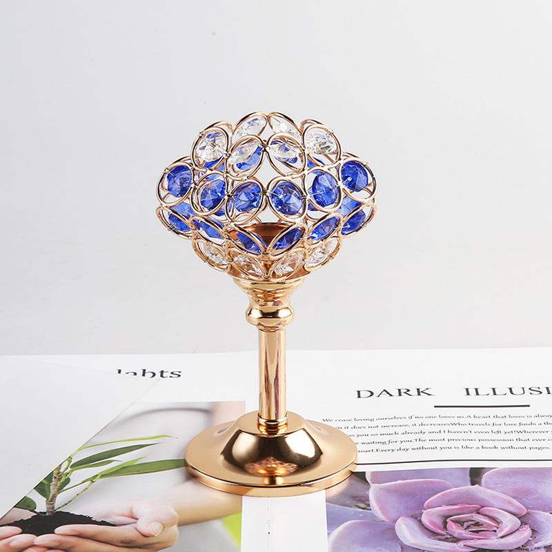 

Металлический подсвечник с хрустальными кисточками, подвесной подсвечник, подставка для свечей, канделябры, свадебные центральные украшения для праздничного стола, домашний декор S