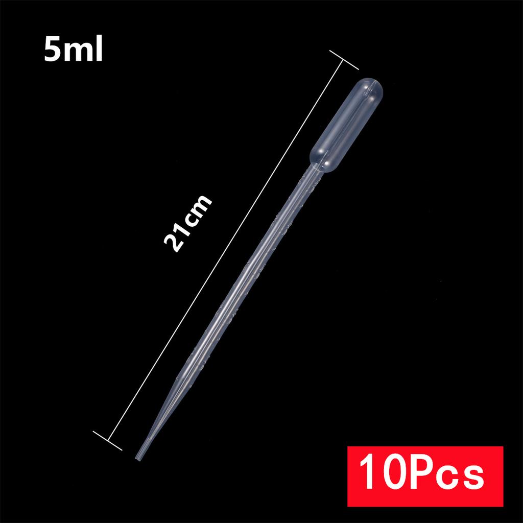 Garden Planting Plastic Pipette 0.2/0.5/1/2/3/5 /10ML Disposable Graduated Container Liquid Dropper Plant Seedling Growing Straw