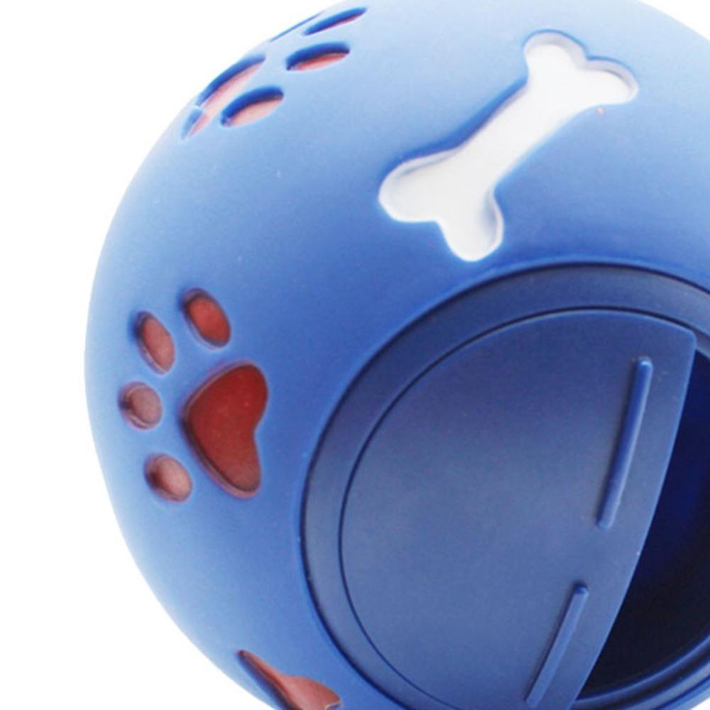Multi Colors Food Dispensing Ball Milk Scent Rubber Wobble Feeder IQ Puzzle Toy Boredom Relief