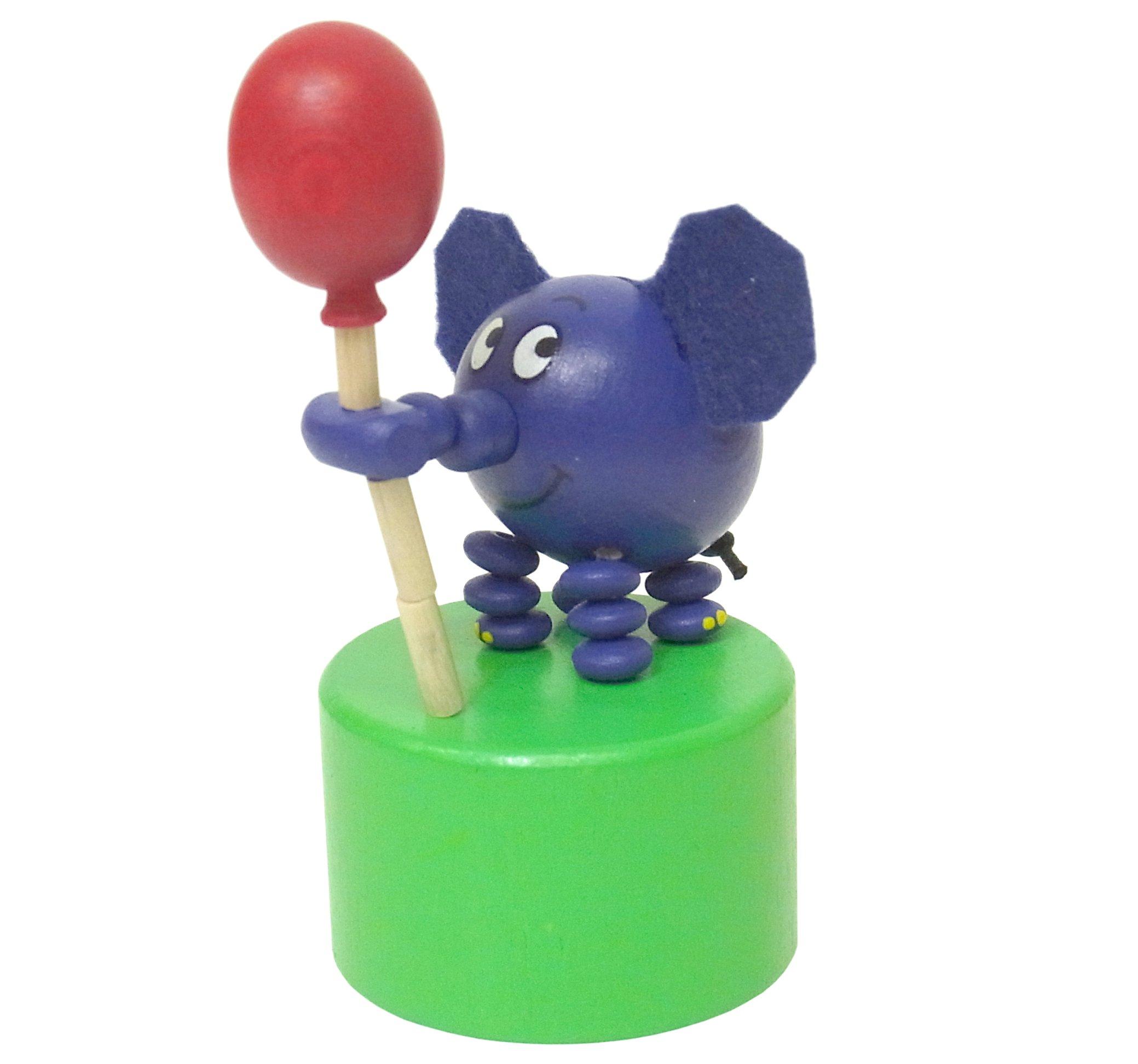 

DETOA die MAUS Слон Деревянная фигурка с кнопкой, Декор интерьера, Сделано в Чешской Республике