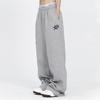 Women's High Waisted Loose Casual Star Printed Spliced Wide Leg Pants