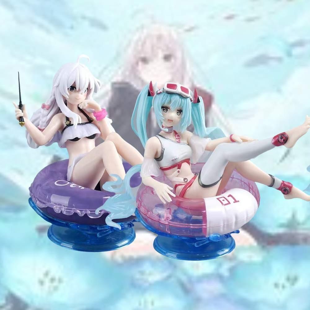 Anime Charakter Schwimmring Ornament Hexe auf Reisen PVC Figur Mikus Badebekleidung 13cm