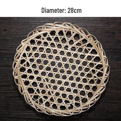 Maidekai Runder handgewebter Bambusteppich (10er-Pack)