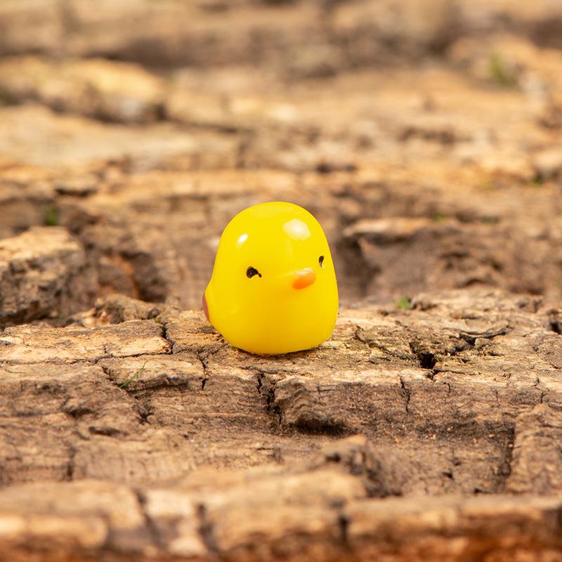 

Мох Микро Ландшафтный Орнамент Мини Желтая Утка Утка Пчела Миниатюрный Смола Маленькое Животное Орнамент 10pcs