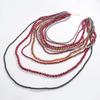 Fashionable Waterfall Tassels Necklace Handmade Multilayer Beads Necklace for Women Stylish Party and Holiday Wear