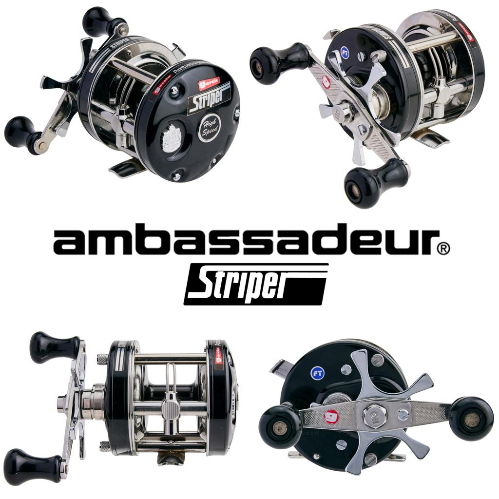 Abu Garcia AMB.5500 Striper Black Striper Black Right Hand Round Reel Classic Sweden