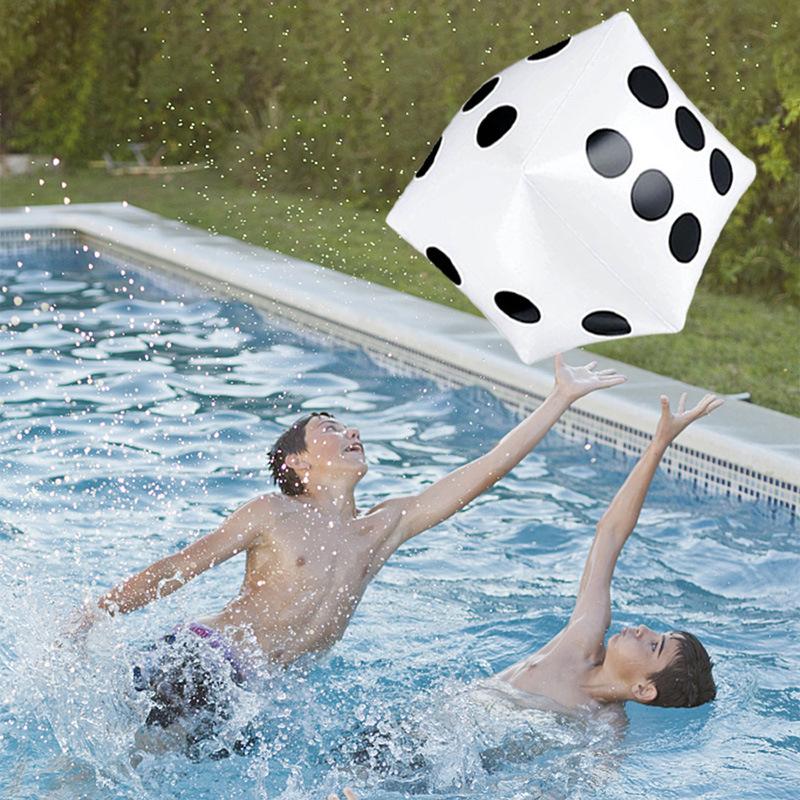 Pvc Inflatable Dice Children's Game Props Decompression Toys Bar Ktv Swimming Pool Beach Party Game Props
